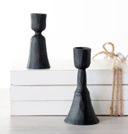 Black Candle Holders (2 sizes)
