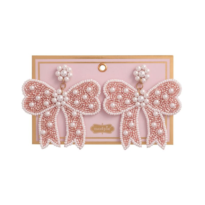 Bow Beaded Earrings