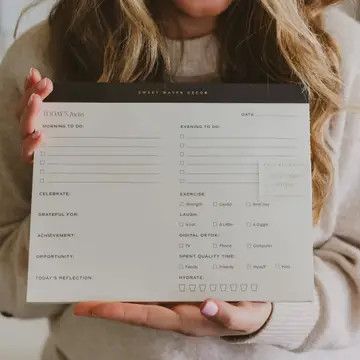 Self Care Notepad