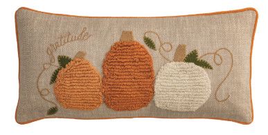 13"x 24" Lumbar Tufted Pumpkin Pillow