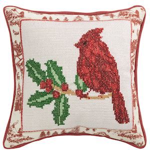 8" x 8" Square Cardinal Pillow
