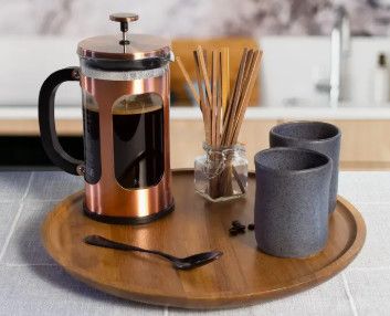 14" Acacia Wood Lazy Susan