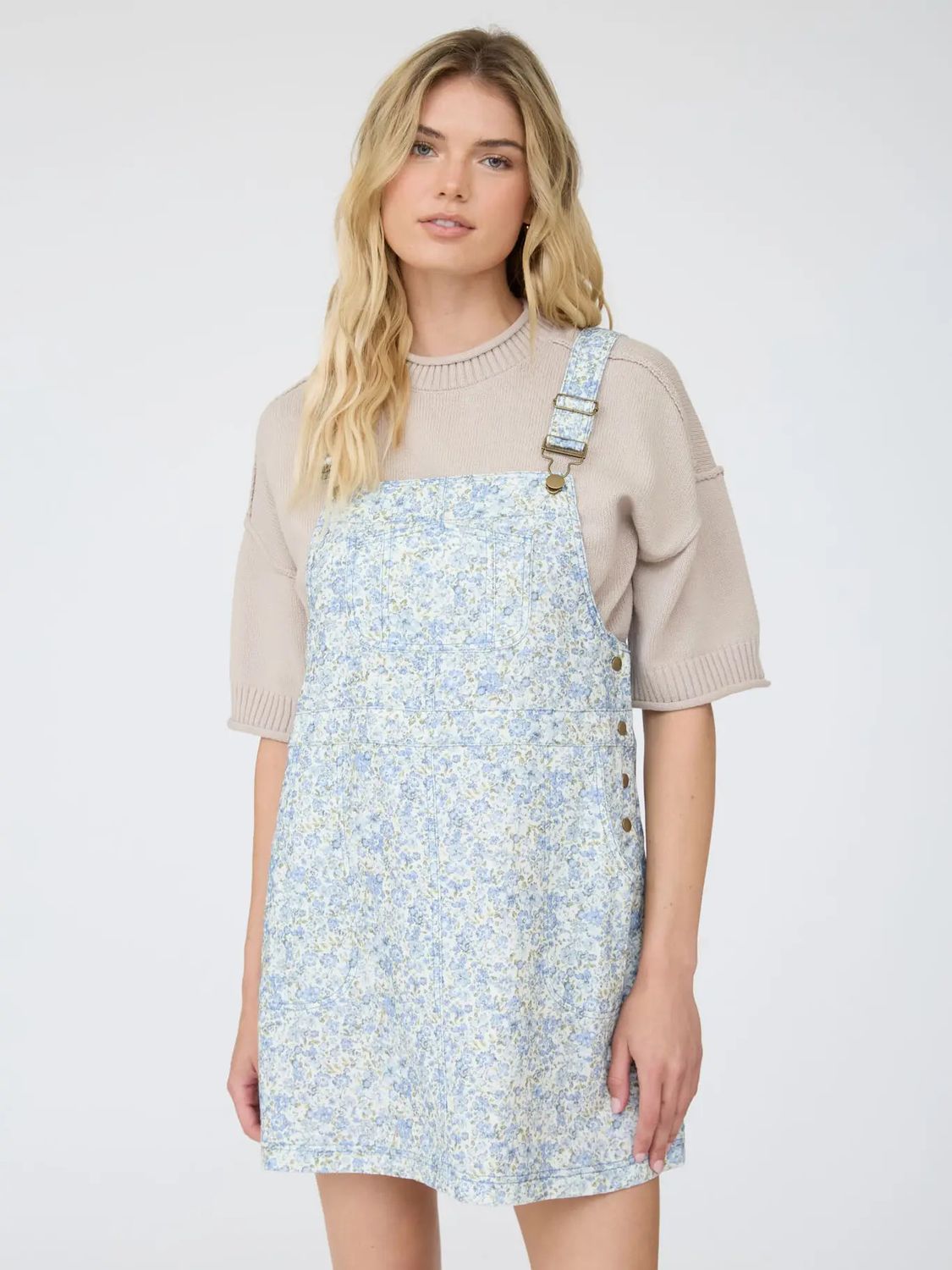 Floral Print Overall 