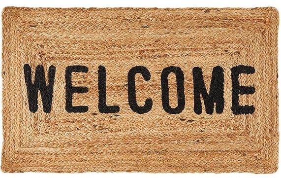Welcome Jute Door Mat