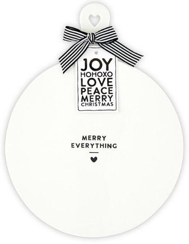 Merry Everything Ceramic Cheese Tray