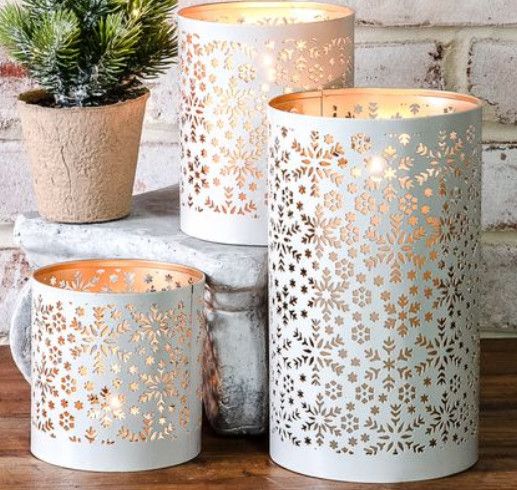 White Snowflake Lantern