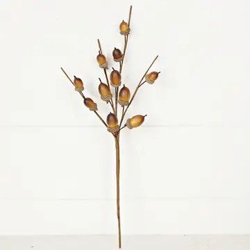 16in Pick-Natural Country Acorns