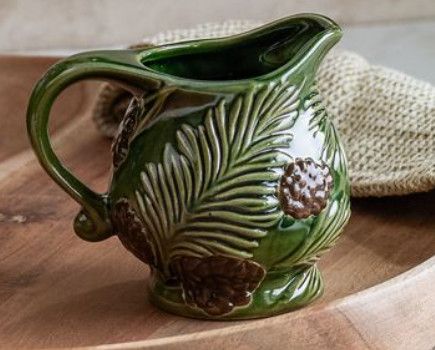 5" Evergreen Holiday Pitcher