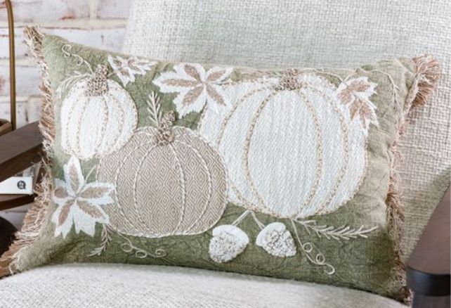 14x20  Autumn Pumpkins Pillow