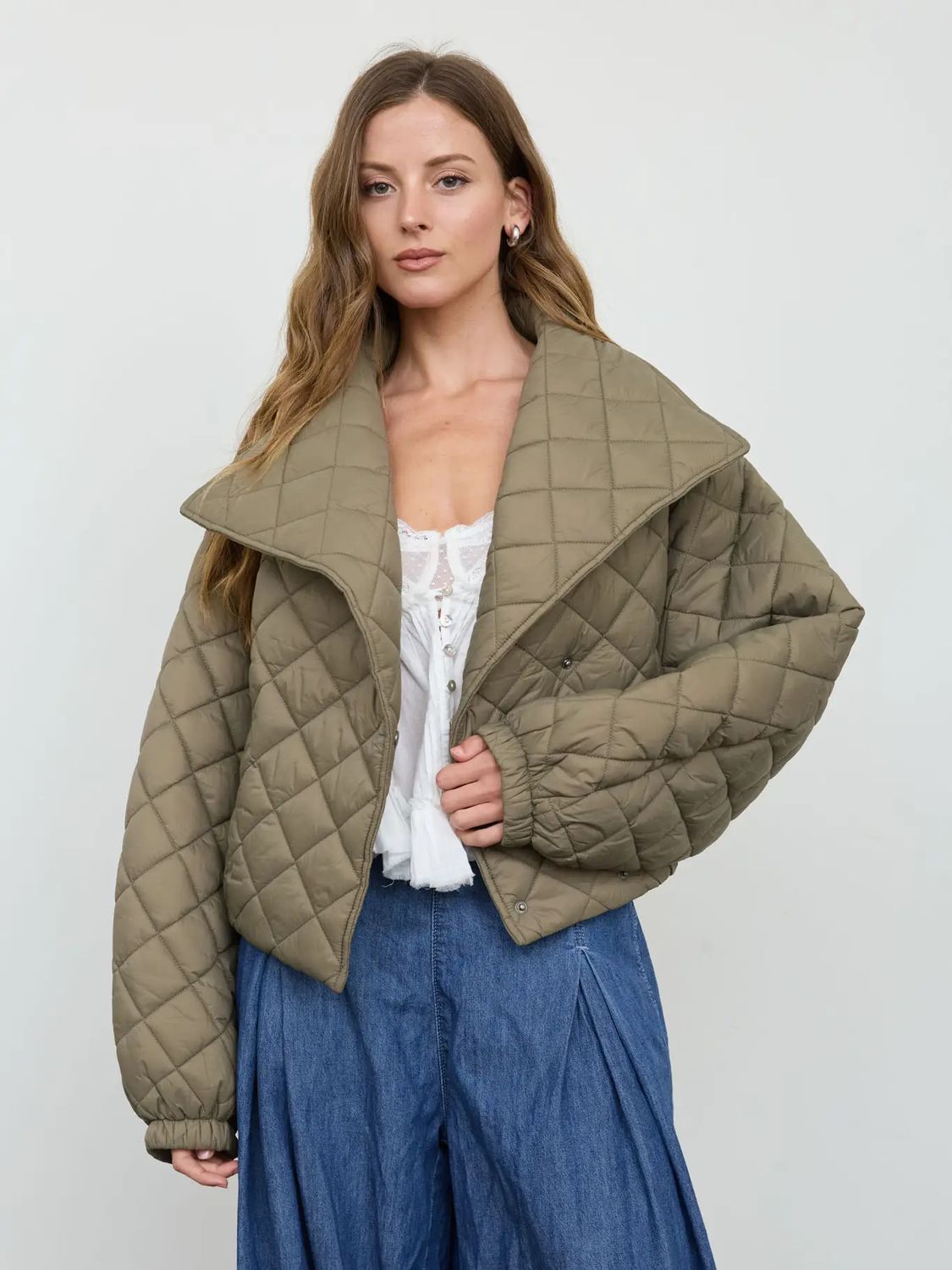 Olive Quilted Jacket