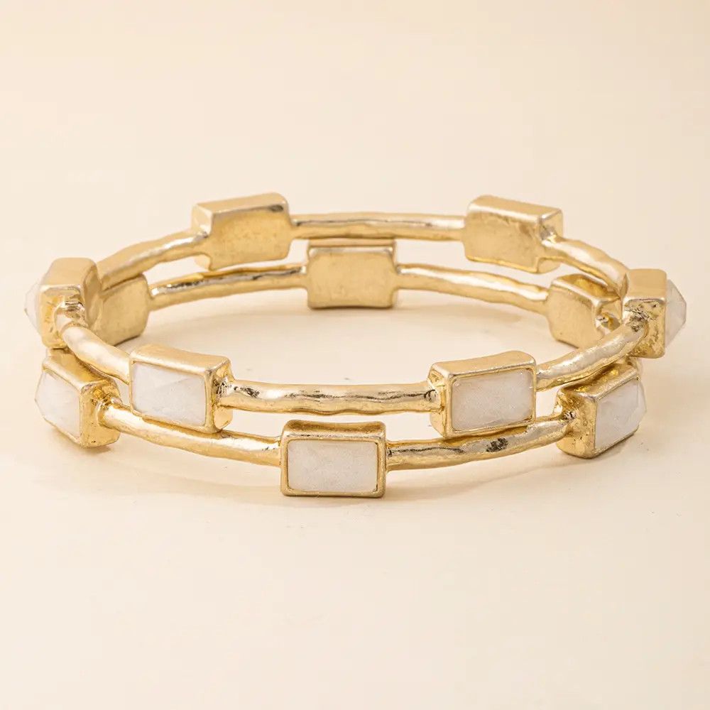 Stacked Bezel Bracelet