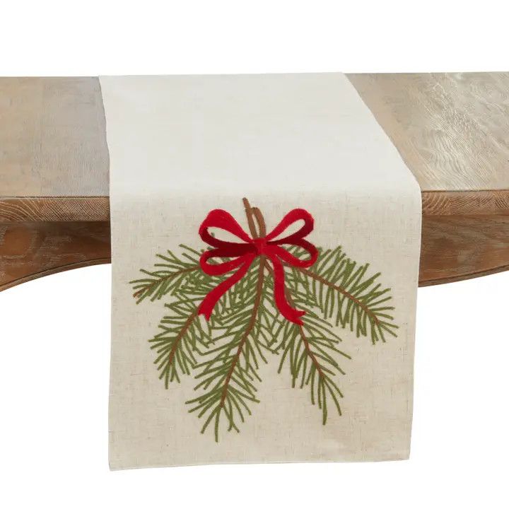 70" Pine Needle &amp; Bow Runner