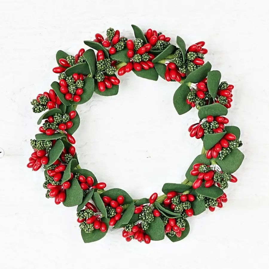 3.5" Pip Mixed Berry Ring (Rd/Grn)