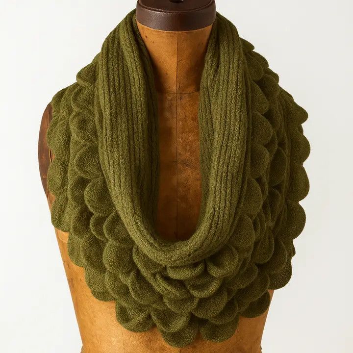 Olive Oversized Infinity Scarf
