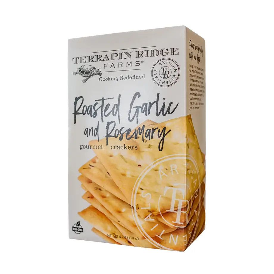 Roasted Garlic &amp; Rosemary Crackers