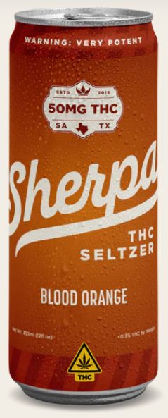 Sherpa Blood Orange Seltzer | 50mg D9
