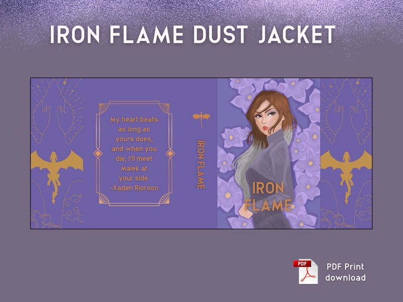 Iron Flame Dust Jacket - Digital Product Only