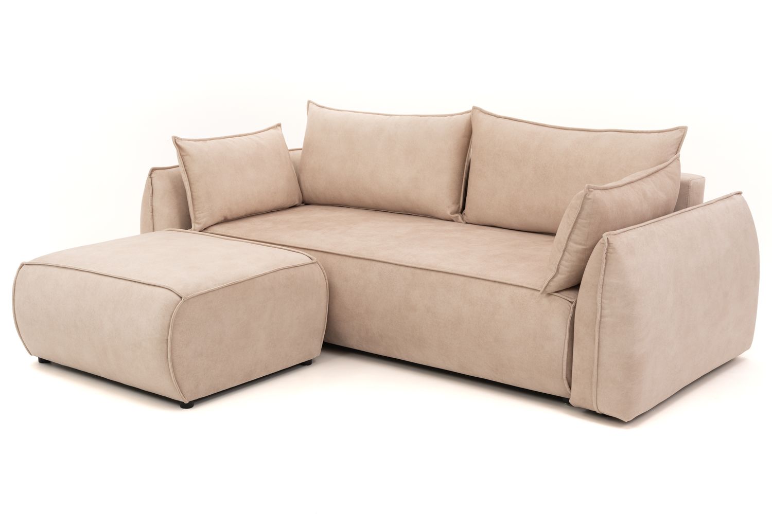 Slaapbank Lukas met poef