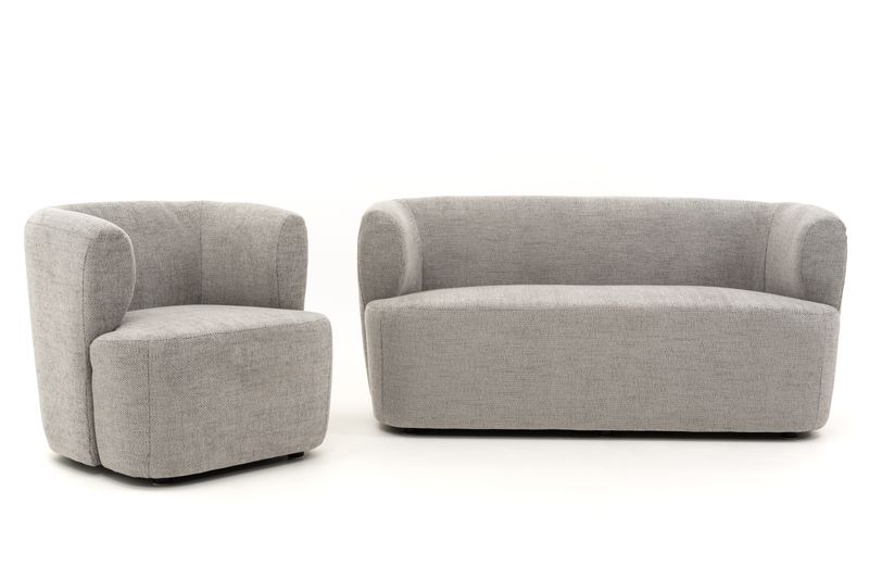 Loungeset 2 fauteuils grijs