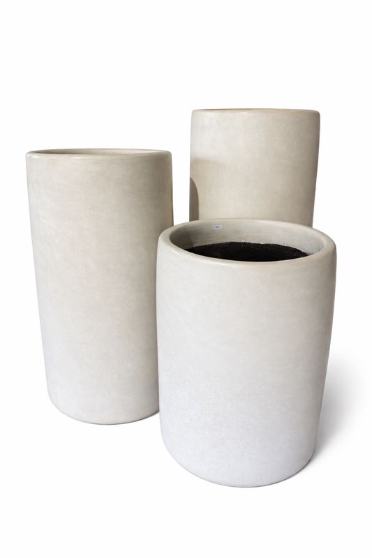 Tadelakt potten sigaarvorm set van 3