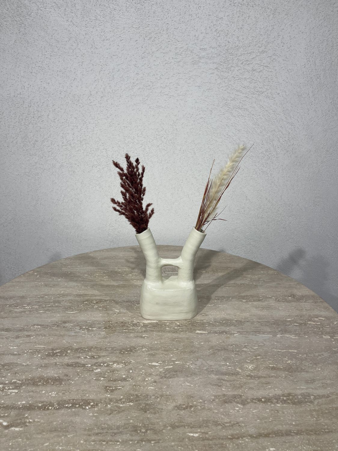 Abstracte twin-neck vaas