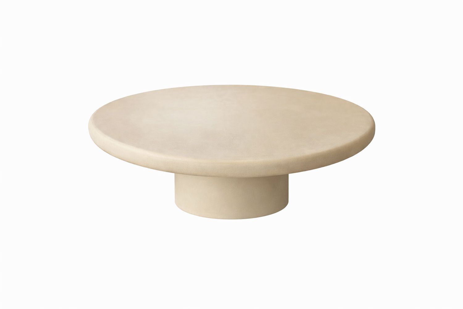 Salontafel rond microcement beige