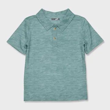 Boys Heather Nile Blue Polo