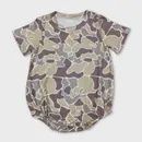 Short Sleeve Camo Baby Boy Romper