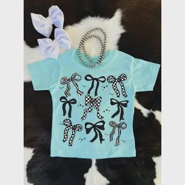 Black &amp; white checkered bows