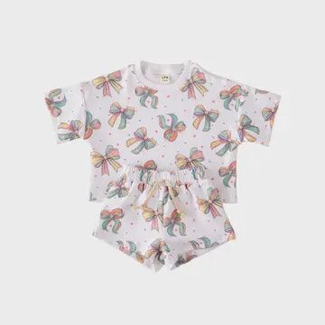 Shorts Set - Happy Bows