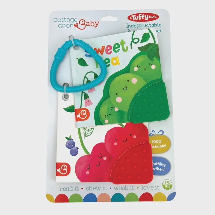 Cherry Cute / Sweet Pea 2-Pack Tuffy Set (Corner Teether)