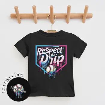 Baseball Drip Kids T-Shirt | Trendy