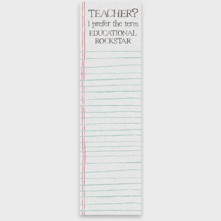 Teacher I Prefer Educational List Pad