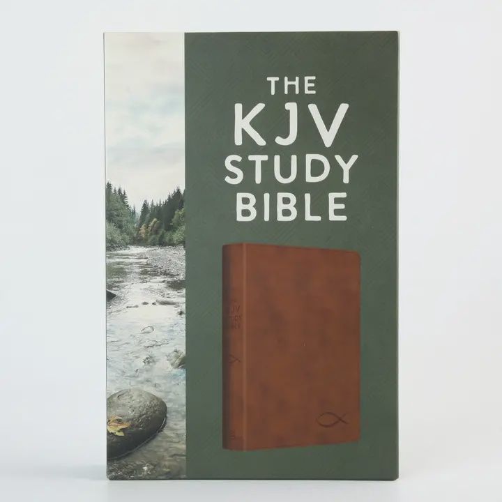 The KJV Study Bible [Chesnut Brown Fish]