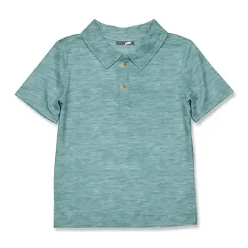Boys Heather Nile Blue Polo