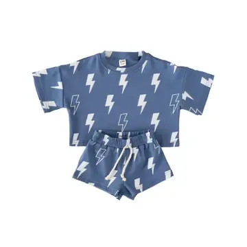 Shorts Set -Blue Bolts