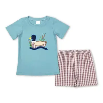 Duck Embroidery Boys Set