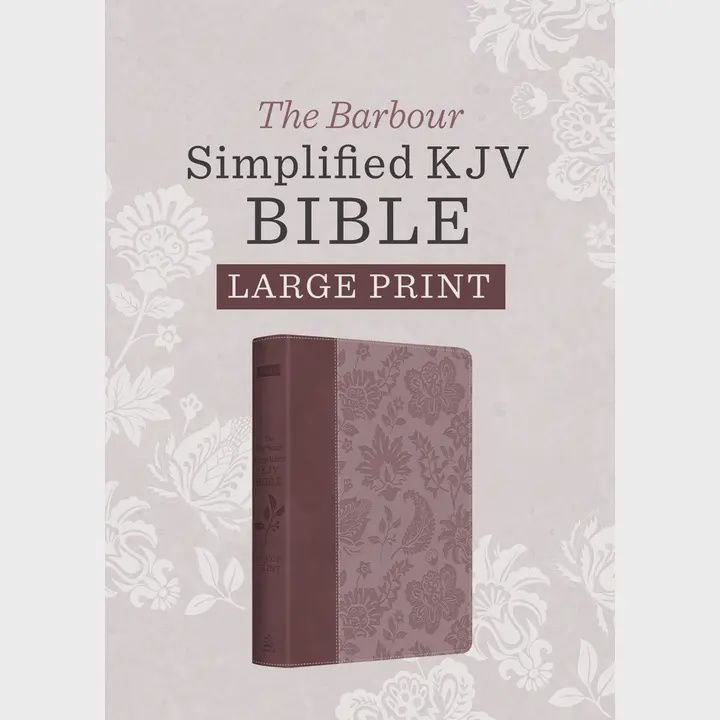 Barbour Simplified KJV--Large Print [Plum &amp; Paisley]