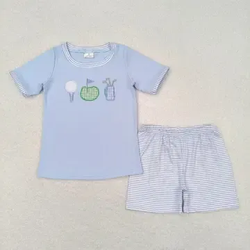 Boys Golf Sibling Shorts Set