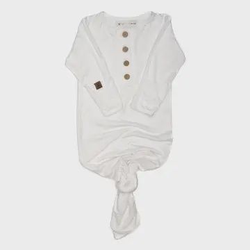 Knotted Gown, Colour: Cloud, Size: 0-3m