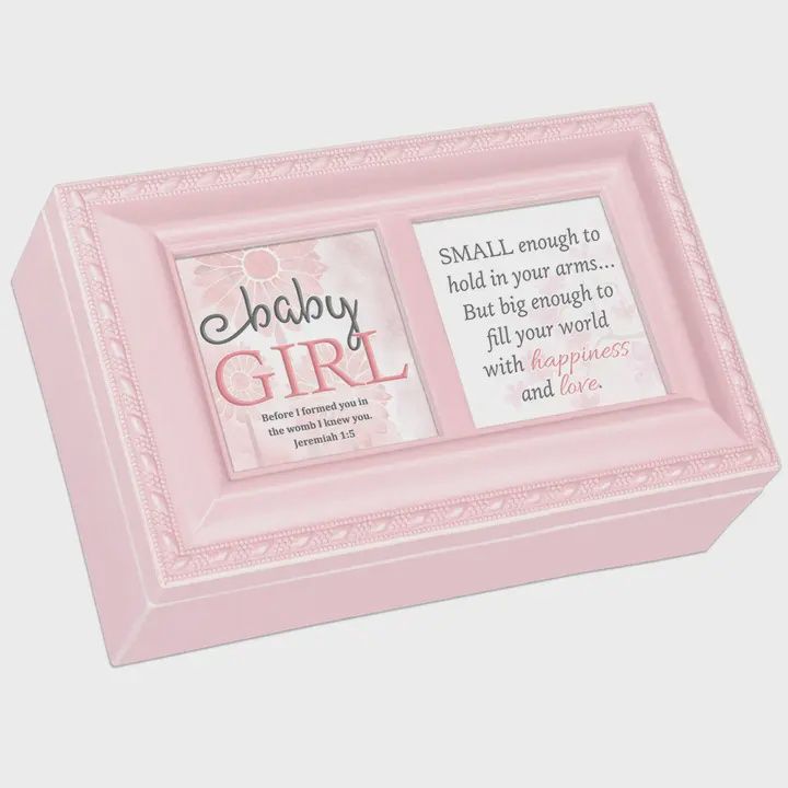 Baby Girl Fill Your World w/love Musical Box