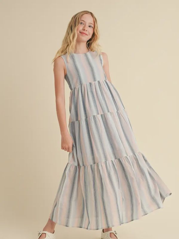 Tween Girls Tiered Maxi