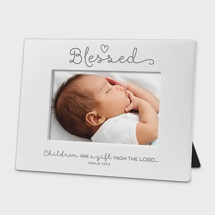 Baby Blessed Photo Frame 4x6 Psalms 127:3