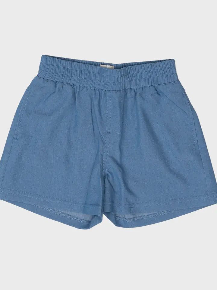 Smith Twill Kids Shorts, Colour: Chambray, Size: 12M