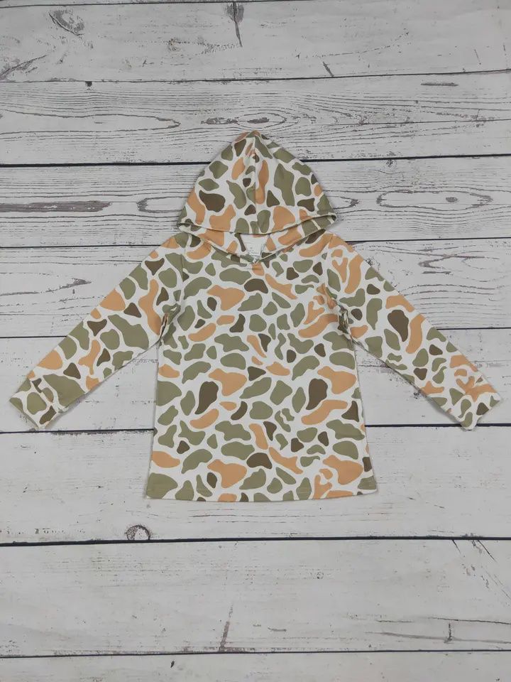 Camouflage Printed Toddler Boy Hoodie