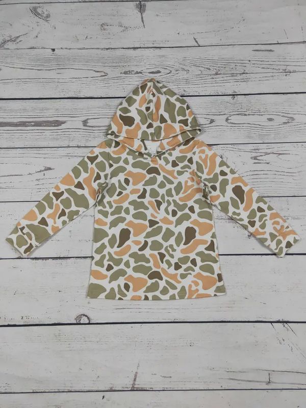 Camouflage Printed Toddler Boy Hoodie