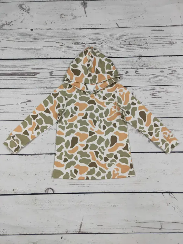 Camouflage Printed Toddler Boy Hoodie