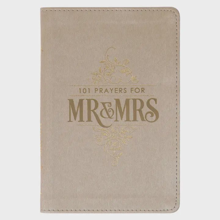 Gift Book 101 Prayers For Mr. &amp; Mrs. Faux Leather