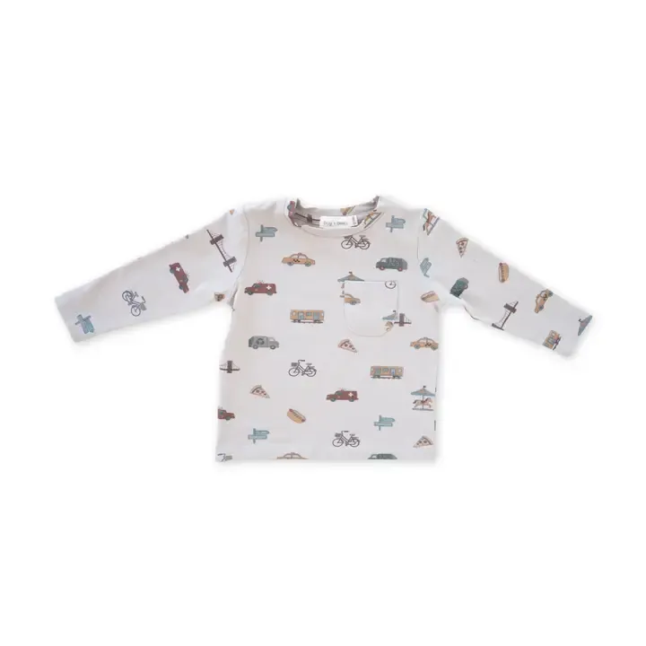 Charlie Long Sleeve Jersey Tee | City Vibes