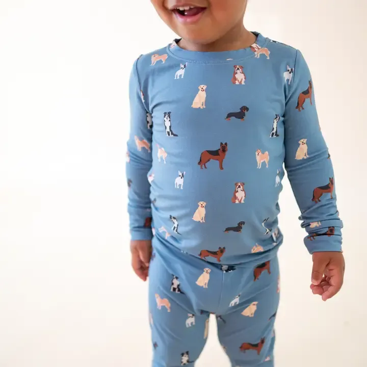 Bamboo 2-Piece Set | Blue Dog